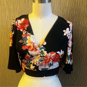 EUC Band of gypsies crop blouse